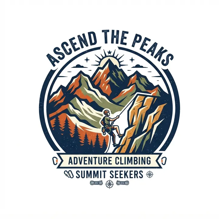 Camisetas de escalada montaña — Diseño IA
