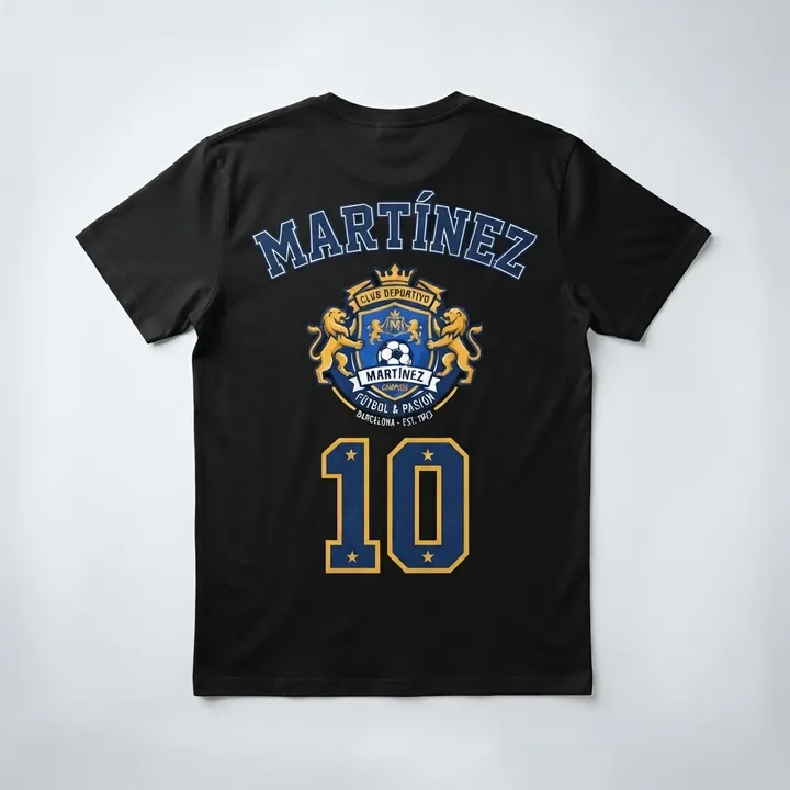 Camisetas de futbol con nombre personalizado — Tu resultado