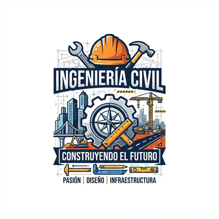 Camisetas de ingenieria civil — Diseño IA