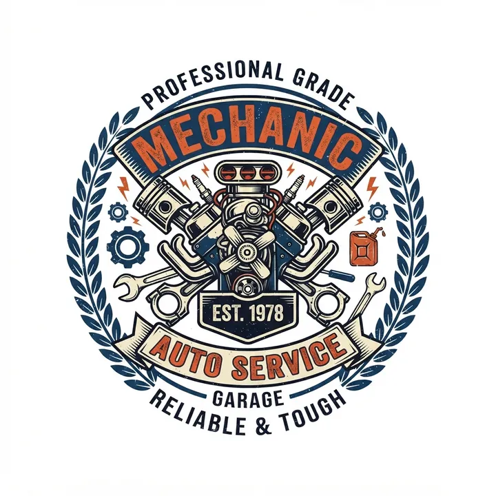 Camisetas de mecanicos de coches — Diseño IA