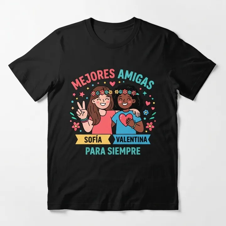 Camisetas para mejores amigas personalizadas — Tu resultado
