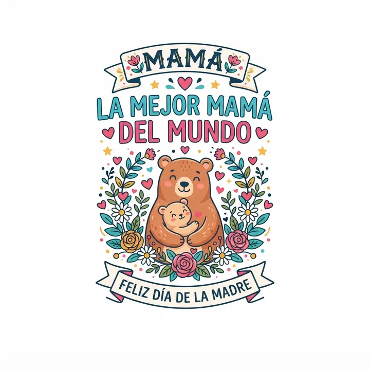 Camisetas para regalar el dia de la madre — Diseño IA