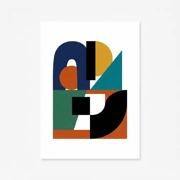 Posters de arte abstracto moderno — Diseño IA