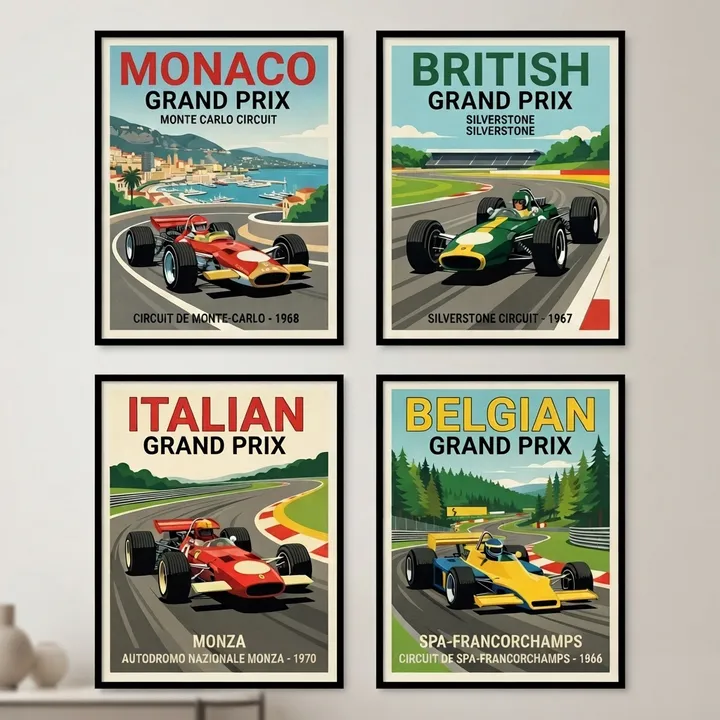 Posters de formula 1 vintage — Tu resultado