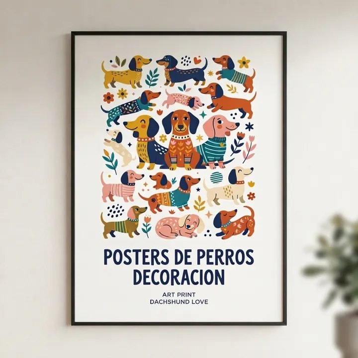 Posters de perros salchicha decoracion — Tu resultado