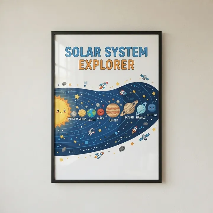 Posters de planetas para niños habitacion — Tu resultado