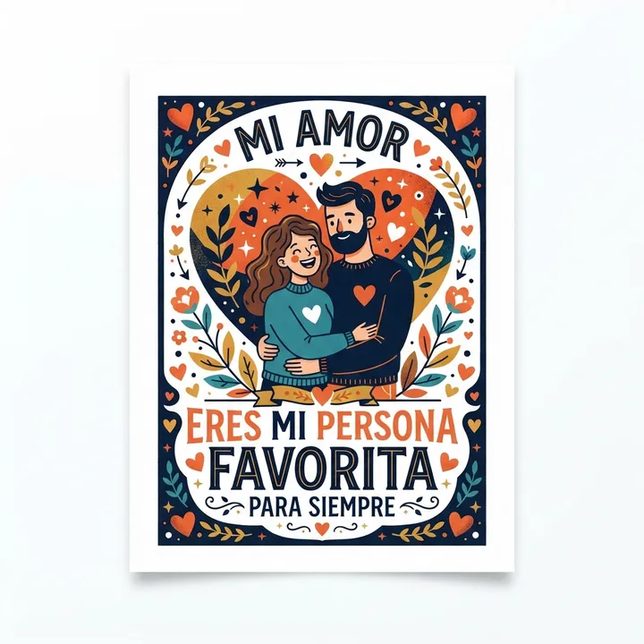 Posters para regalar a mi novio — Diseño IA