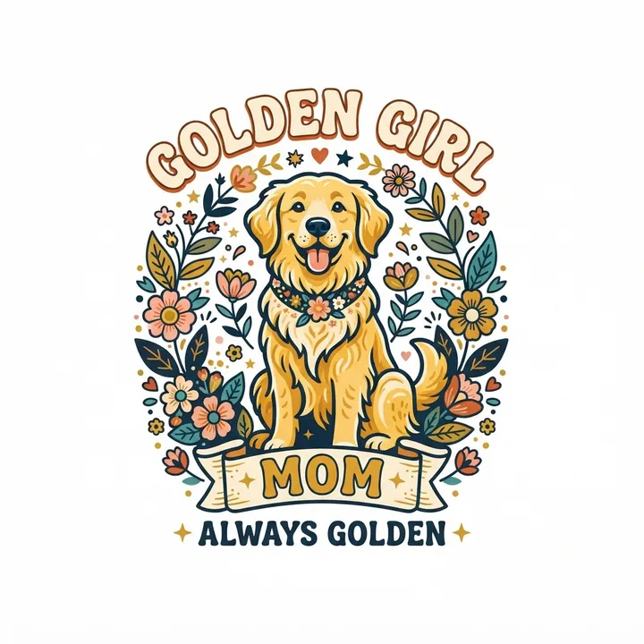 Sudaderas de golden retriever mujer — Diseño IA