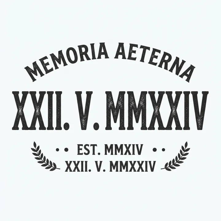 Sudaderas personalizadas con fecha numeros romanos — Diseño IA