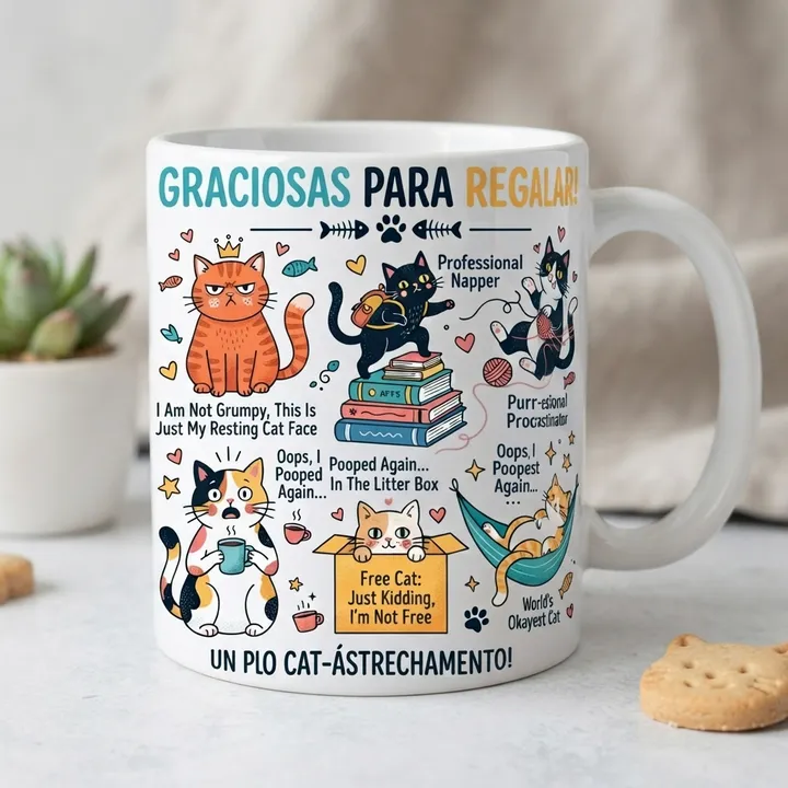 Tazas de gatos graciosas para regalar — Tu resultado