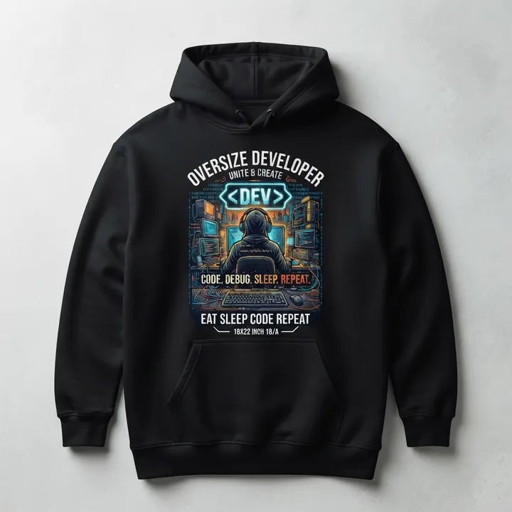 Hoodie oversize developpeur informatique — Votre résultat