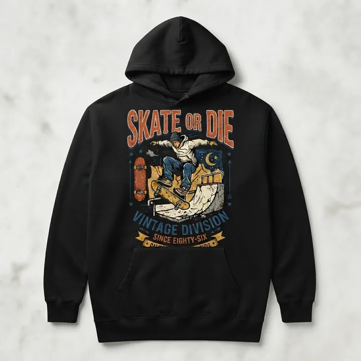 Hoodie oversize style skate vintage — Votre résultat