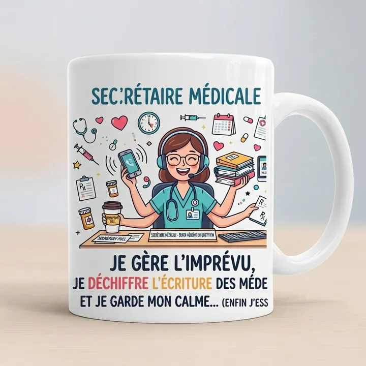 Mug drole secretaire medicale — Votre résultat