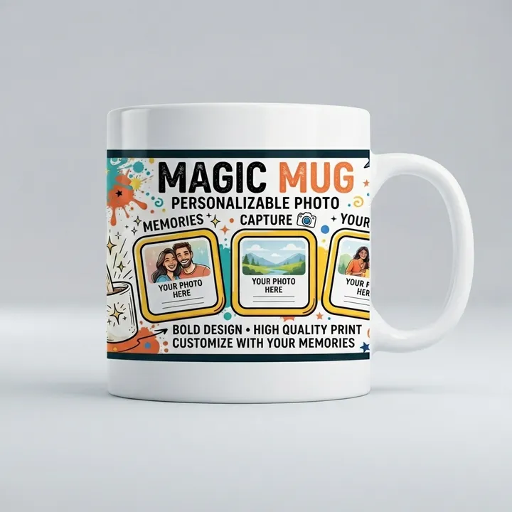 Mug magique personnalisable photo — Votre résultat