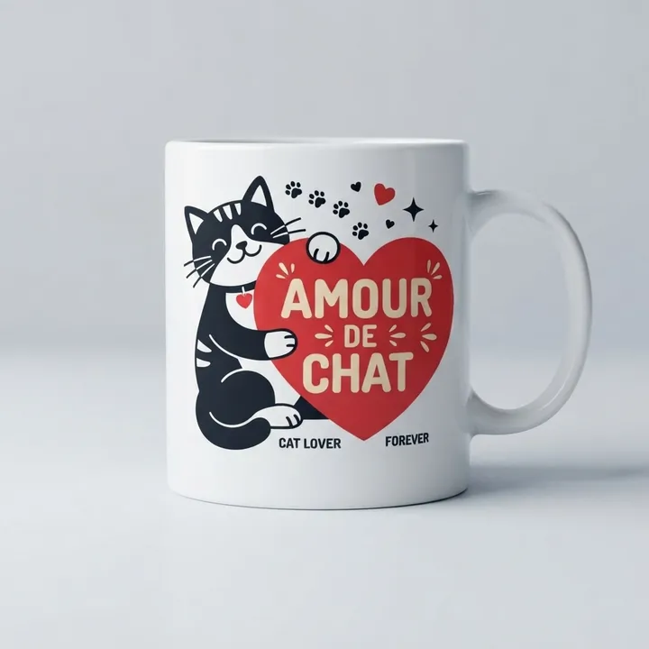 Mug personnalisé amour de chat — Votre résultat