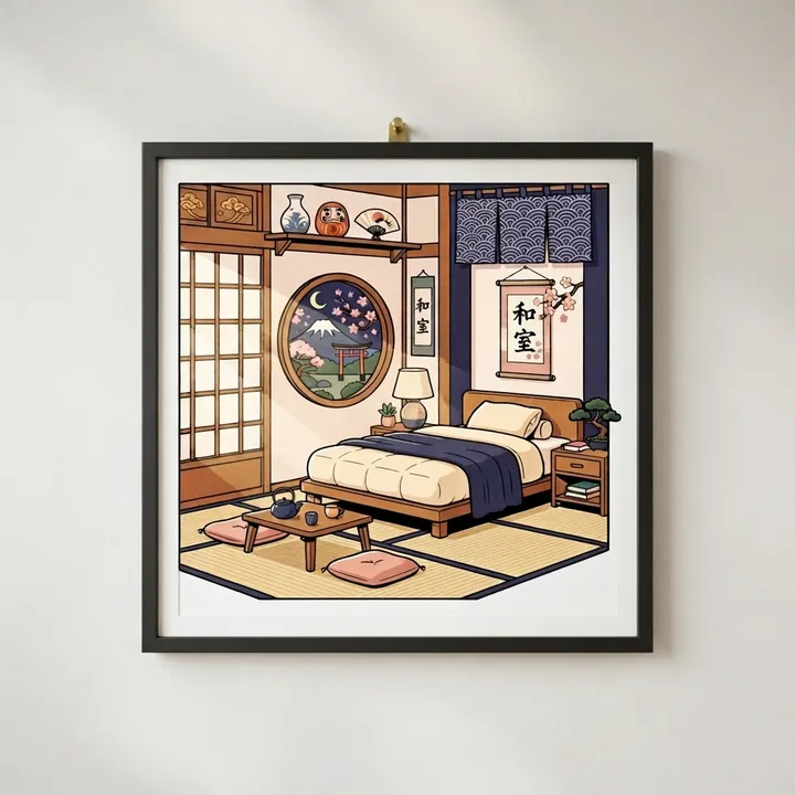 Poster chambre esthétique japonaise — Votre résultat