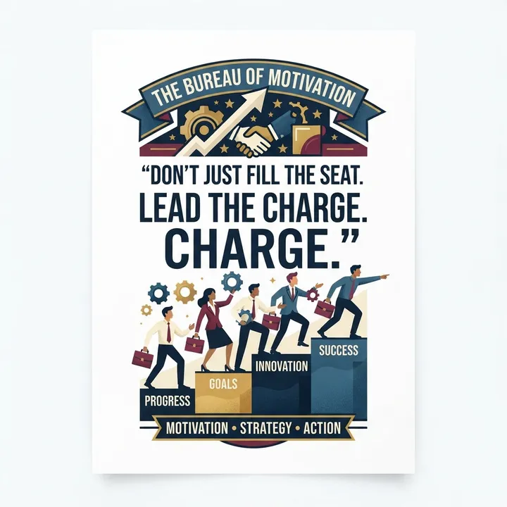 Poster citation motivation bureau — Design IA