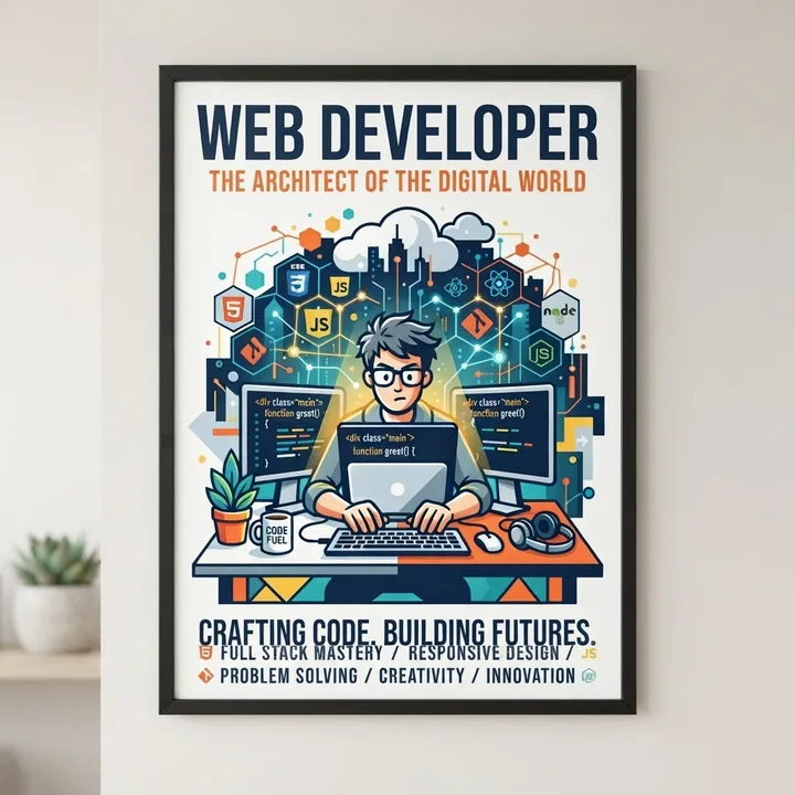 Poster original developpeur web — Votre résultat