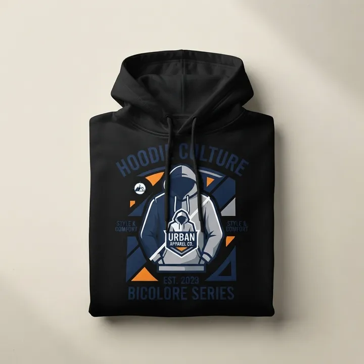 Sweat a capuche bicolore homme — Votre résultat