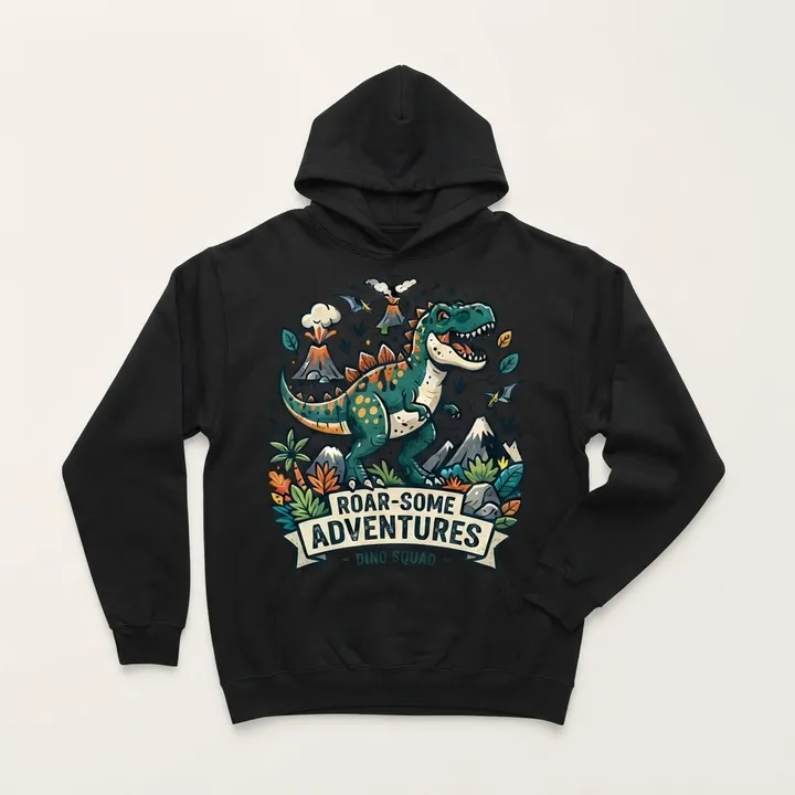 Sweat a capuche motif dinosaure — Votre résultat