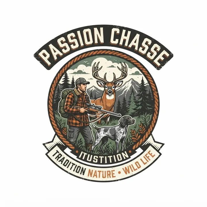 Sweat a capuche passion chasse — Design IA