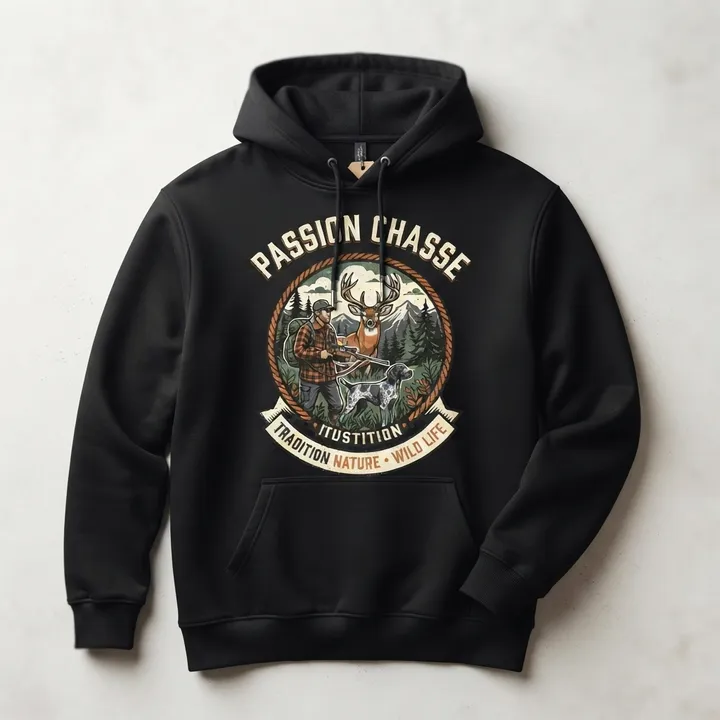 Sweat a capuche passion chasse — Votre résultat
