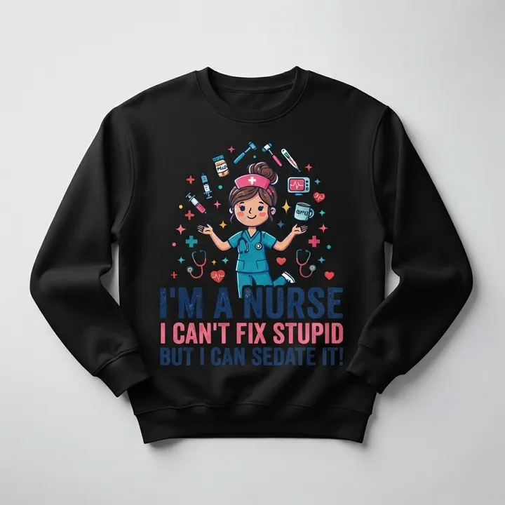 Sweatshirt drôle pour infirmière — Votre résultat