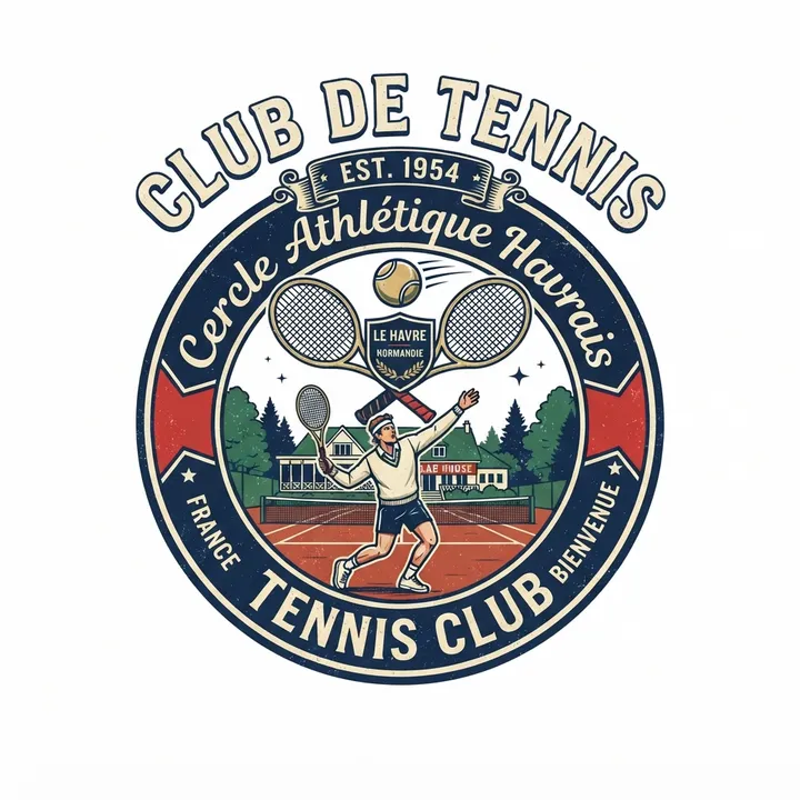 Sweatshirt vintage club de tennis — Design IA