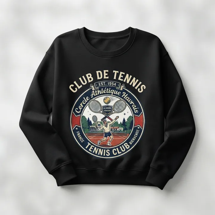 Sweatshirt vintage club de tennis — Votre résultat