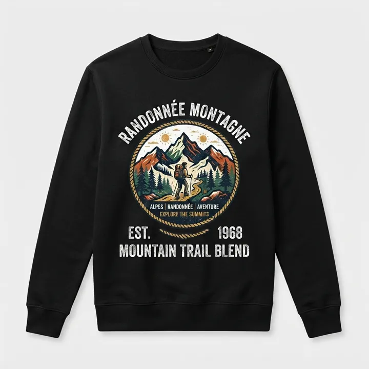 Sweatshirt vintage randonnee montagne — Votre résultat