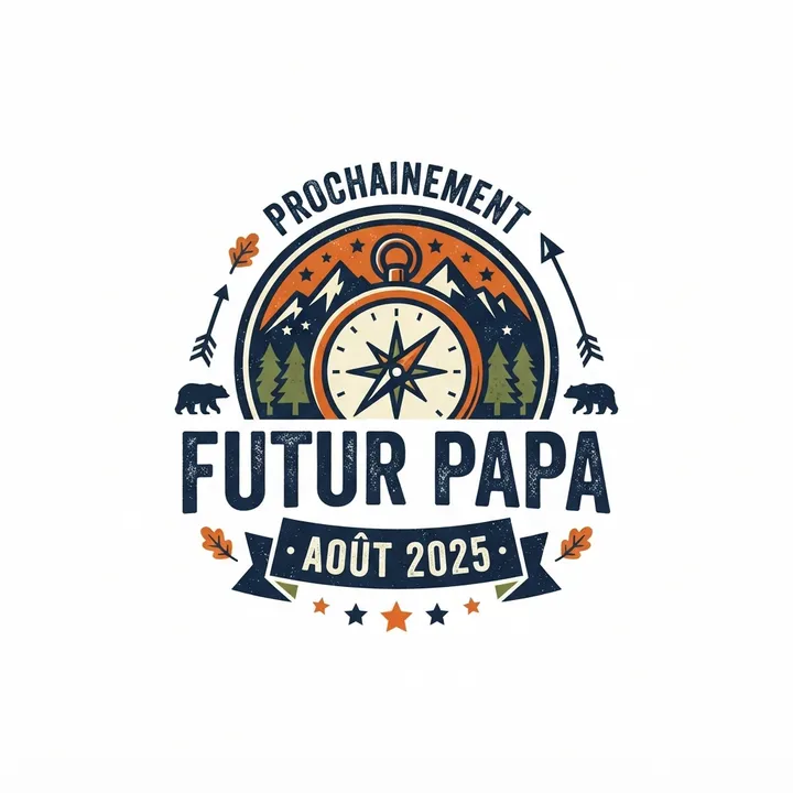 T-shirt futur papa annonce originale — Design IA