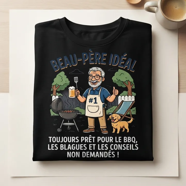 T-shirt humour beau pere ideal — Votre résultat