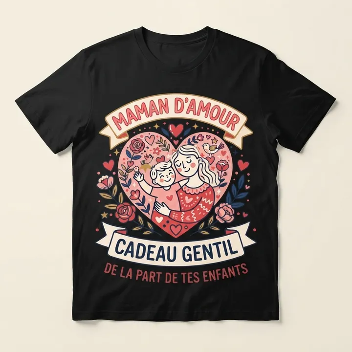 T-shirt maman d'amour cadeau — Votre résultat