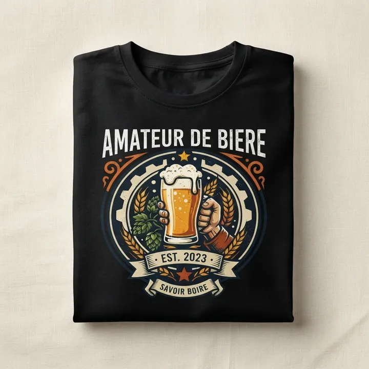 T-shirt original amateur de biere — Votre résultat