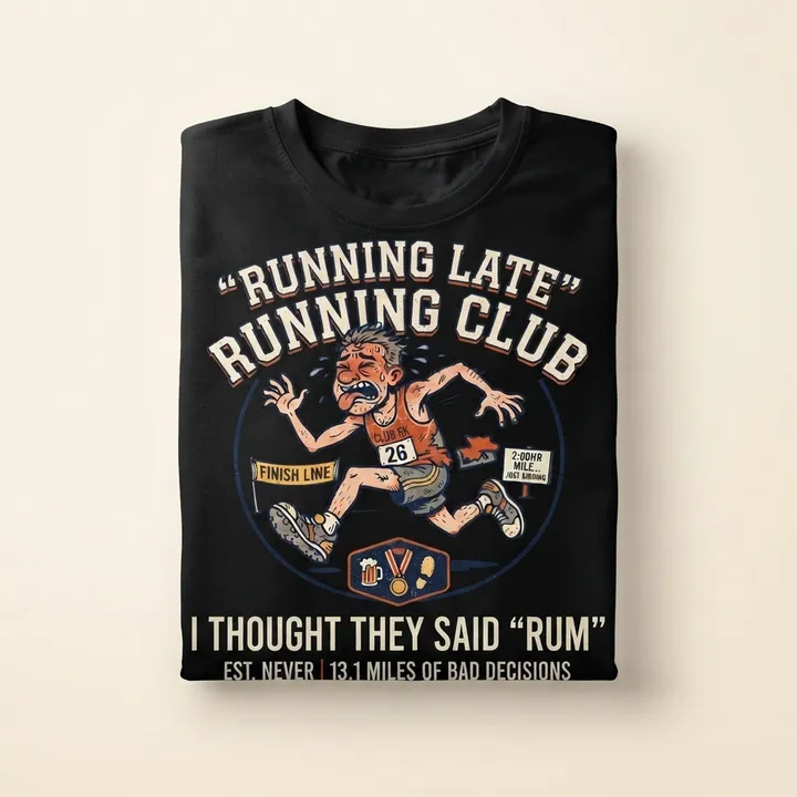 T-shirt running club humour — Votre résultat