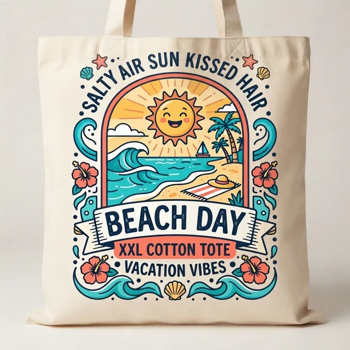Tote bag de plage xxl coton — Votre résultat