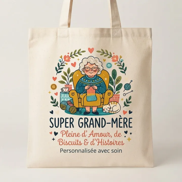 Tote bag personnalisé grand mere — Votre résultat