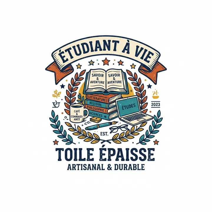 Tote bag toile epaisse etudiant — Design IA
