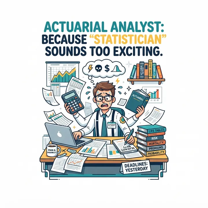 Funny Actuarial Analyst Shirt — AI design