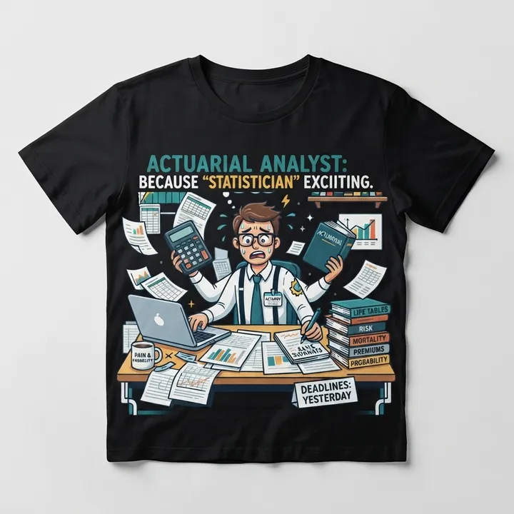 Funny Actuarial Analyst Shirt — Your result
