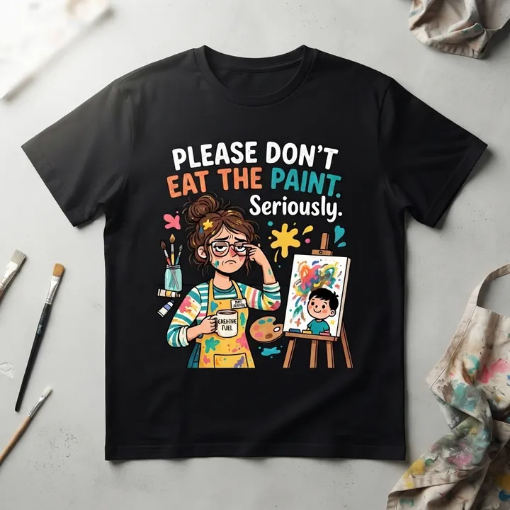 Funny Aesthetic Art Teacher Shirt — Seu resultado