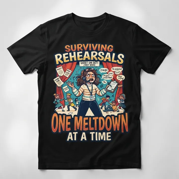 Funny Aesthetic Drama Teacher Shirt — Seu resultado