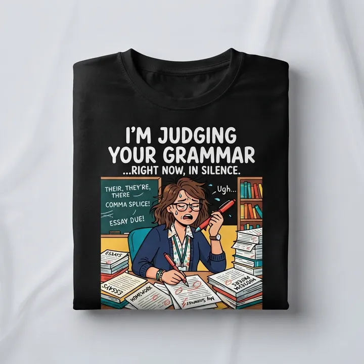 Funny Aesthetic English Teacher Shirt — Seu resultado