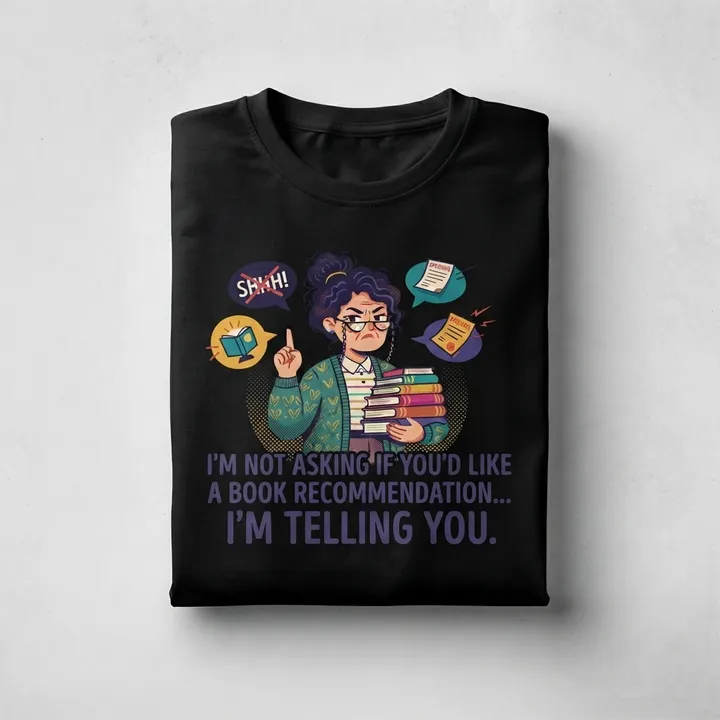 Funny Aesthetic Librarian Shirt — Dein Ergebnis