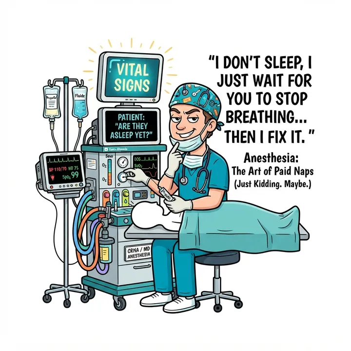 Funny Anesthesia Provider Shirt — KI-Design
