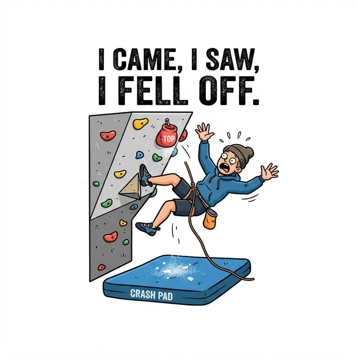 Funny Bouldering Shirts — AI design