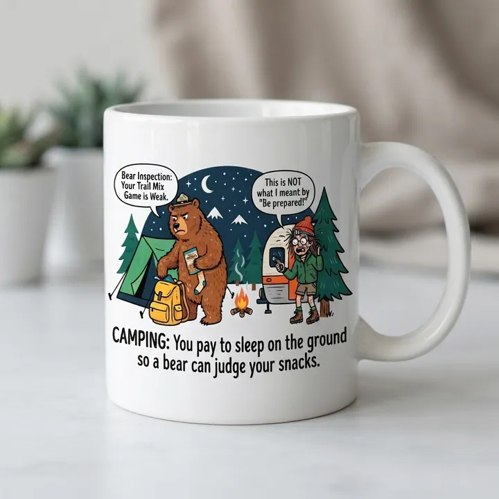Funny Camping Mugs — Dein Ergebnis