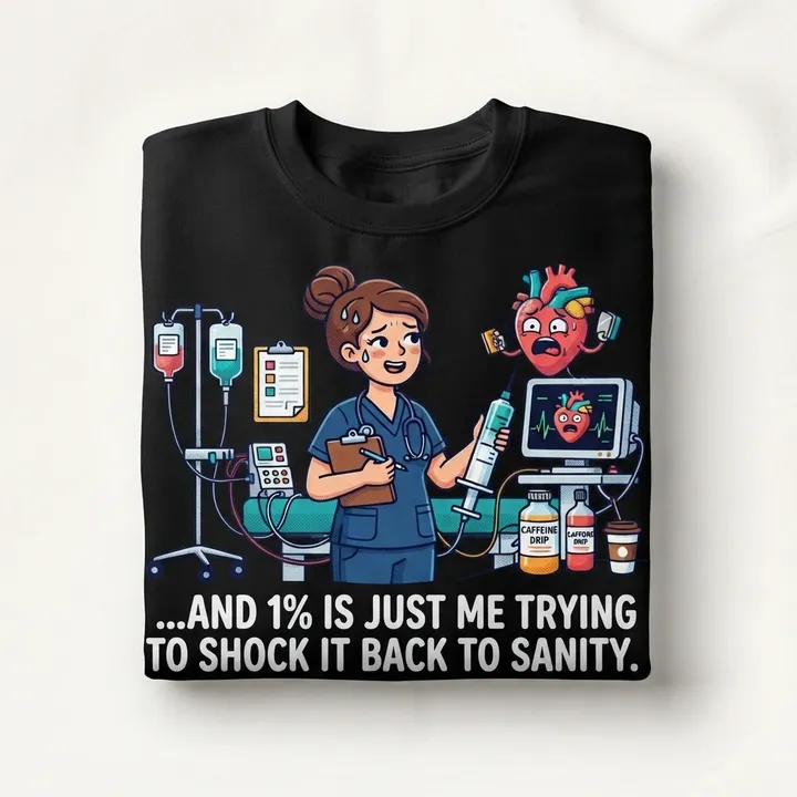 Funny Cardiac Nurse Sweatshirt — Seu resultado