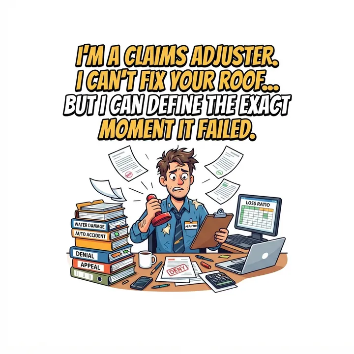 Funny Claims Adjuster Shirt — AI design