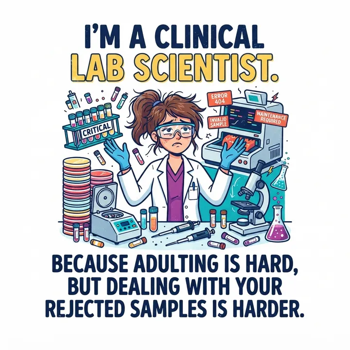 Funny Clinical Lab Scientist Shirt — Diseño IA